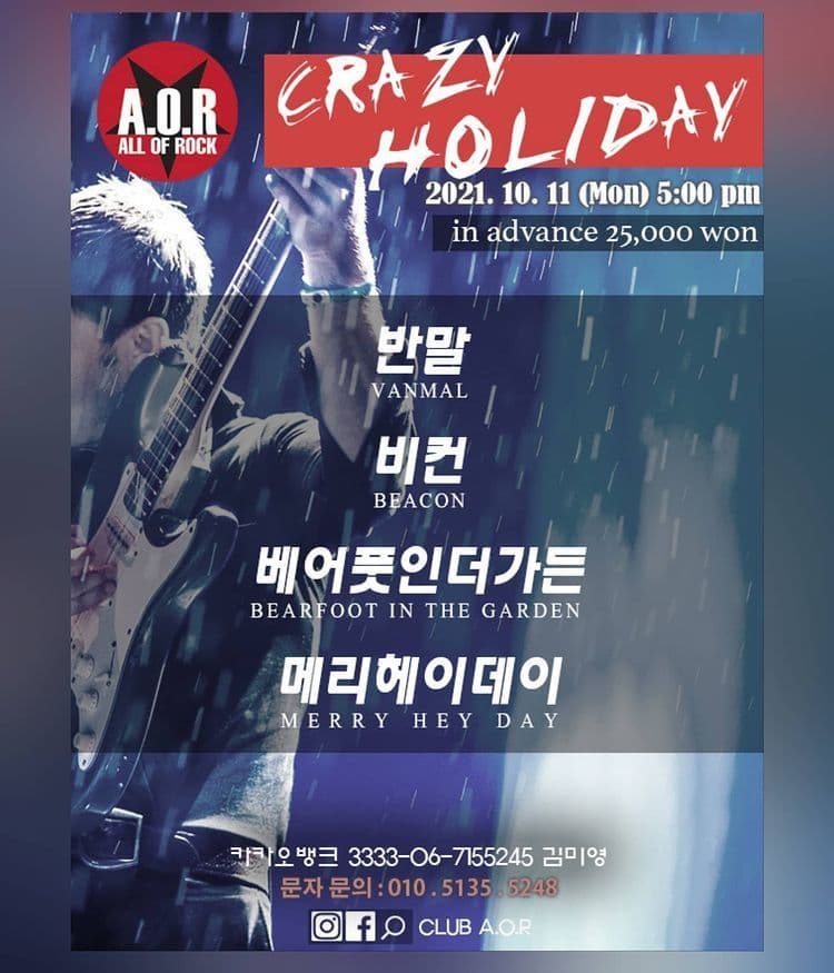 A.O.R CRAZY HOLIDAY