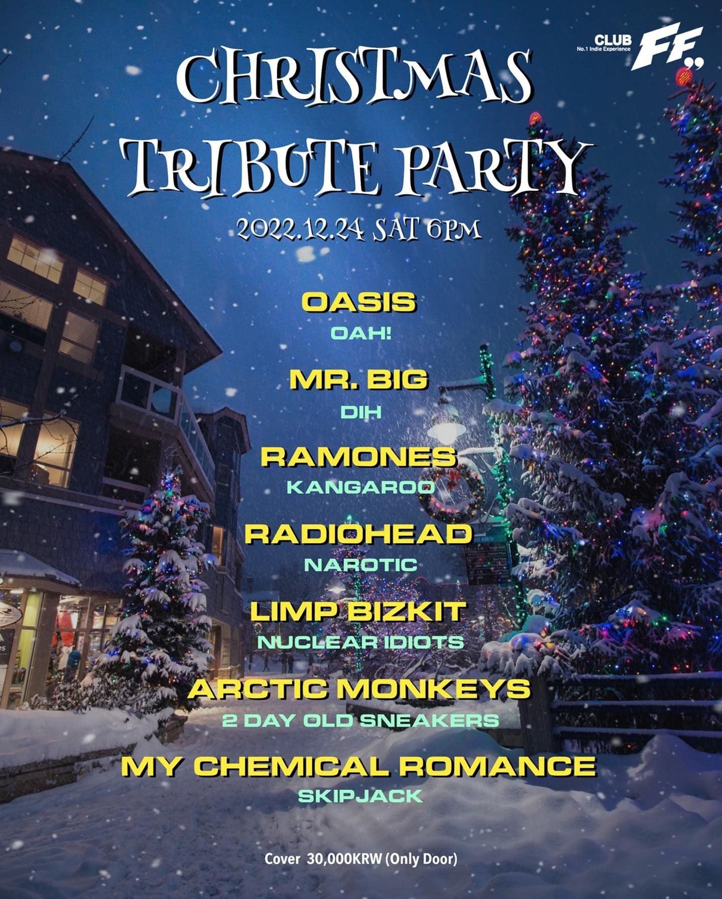 Christmas TRIBUTE Party poster 2