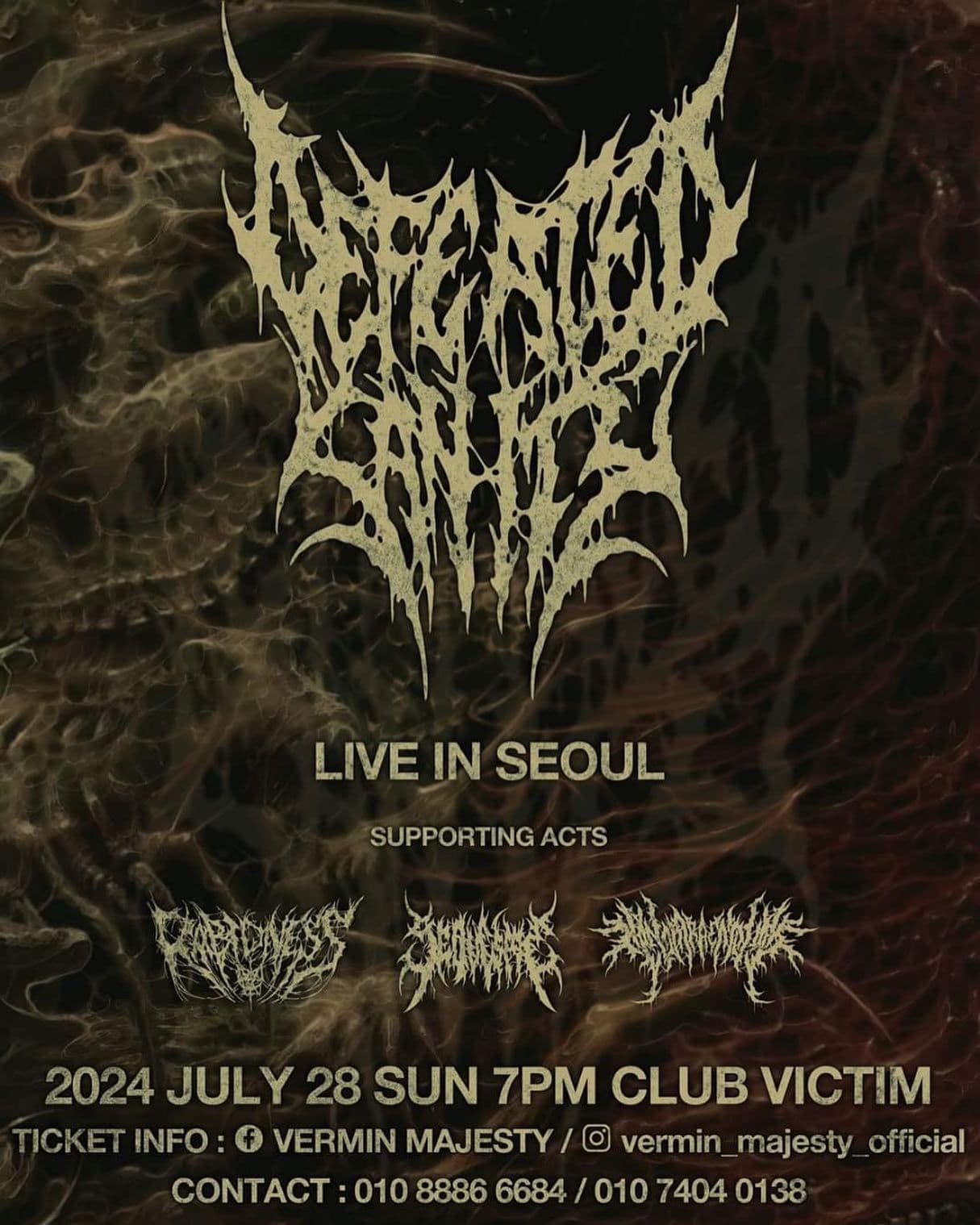 DEFEATED SANITY LIVE IN SEOUL