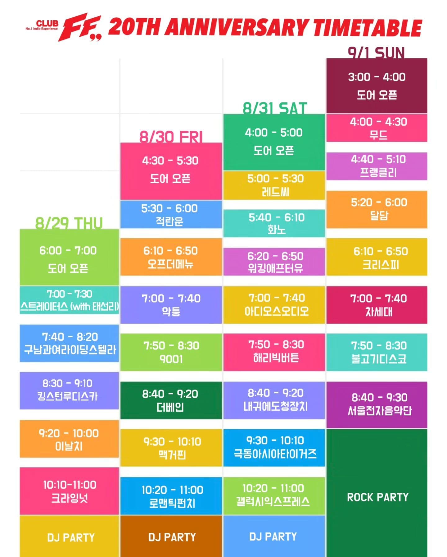 CLUB FF  20th Anniversary !!!! poster 2