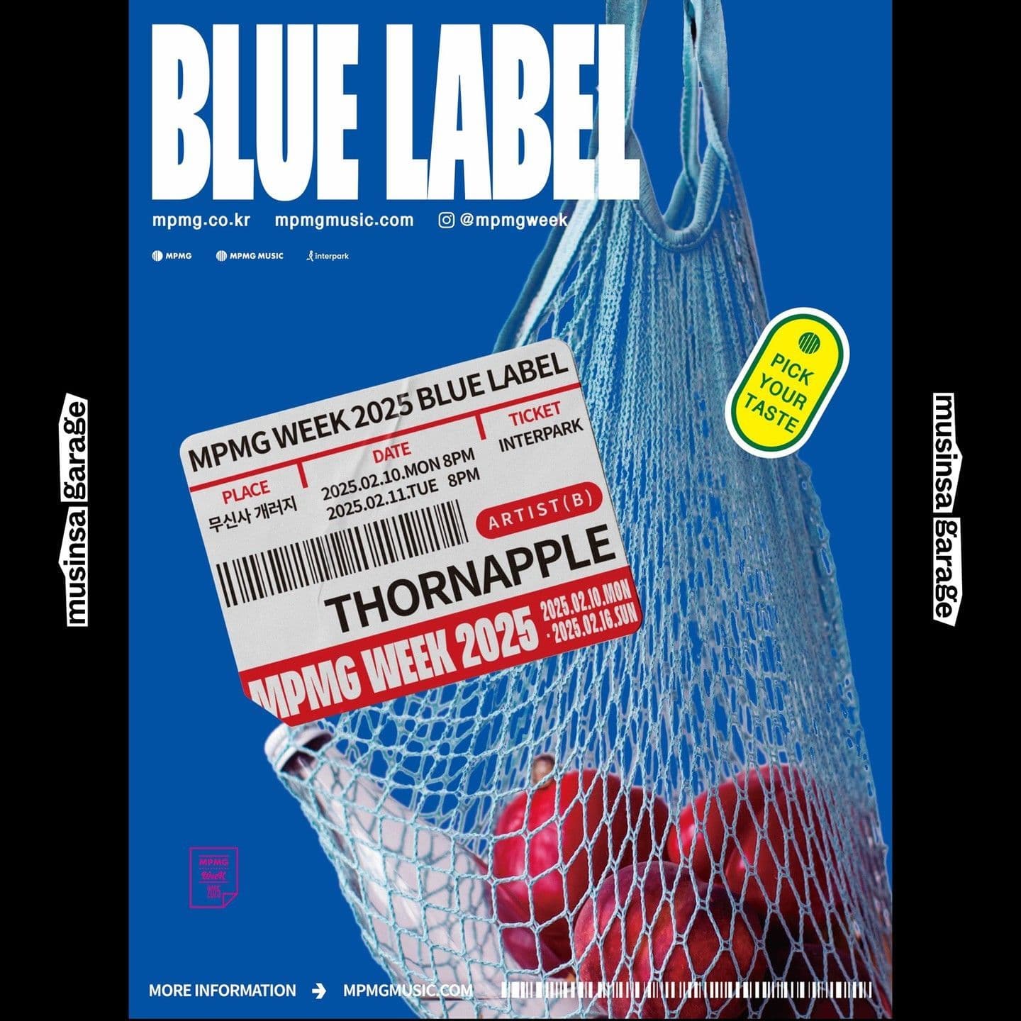 MPMG WEEK 2025 : BLUE LABEL - 쏜애플