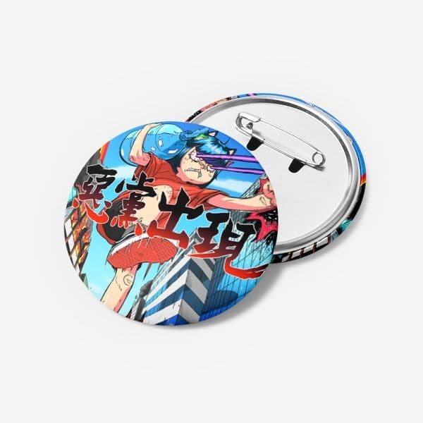 악당출현 핀버튼