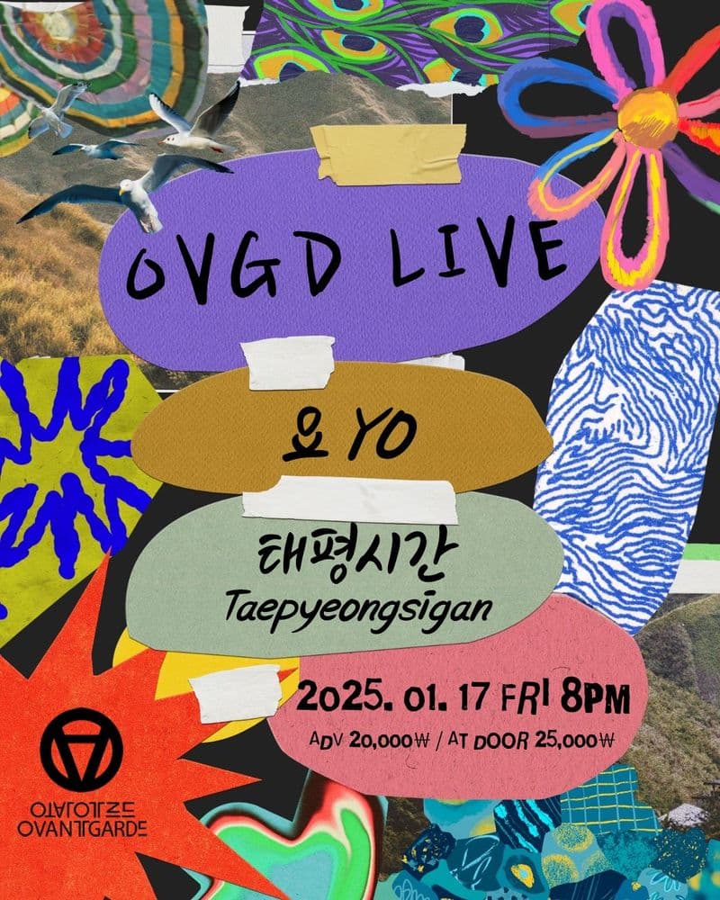 OVGD LIVE 오방가르드 라이브 : 요 / 태평시간  공연 포스터