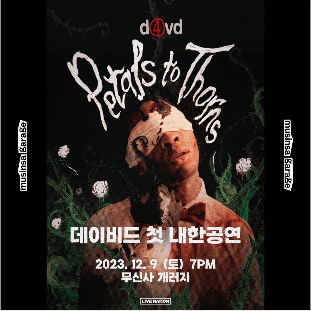 데이비드(d4vd) 내한공연⁠ 공연 포스터