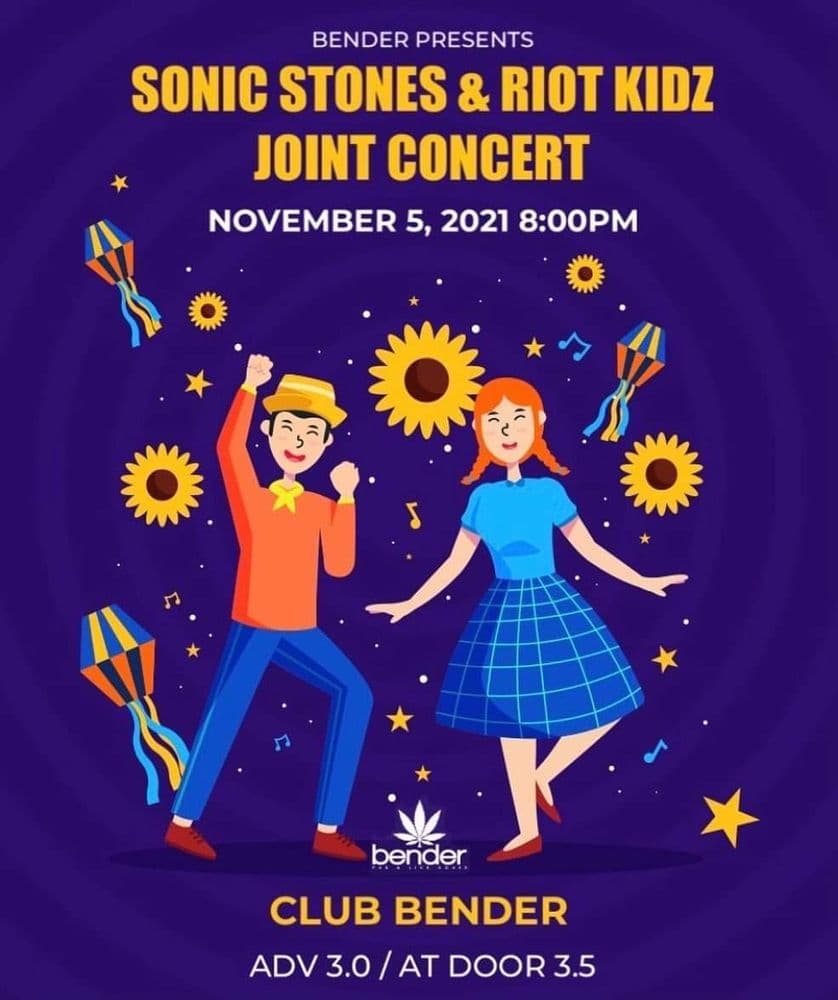 SONIC STONES & RIOT KIZ JOINT CONCERT 공연 포스터
