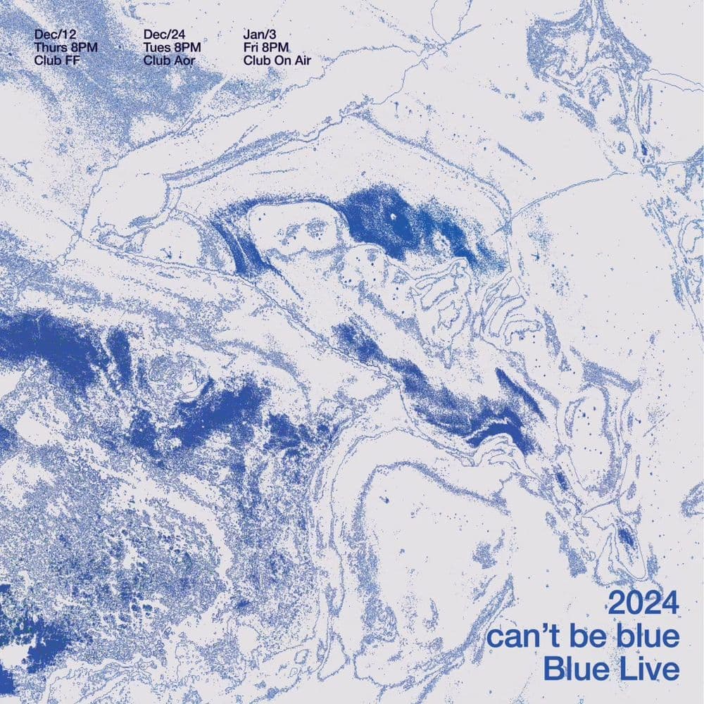 2024 can’t be blue CLUB BLUE LIVE 공연 포스터