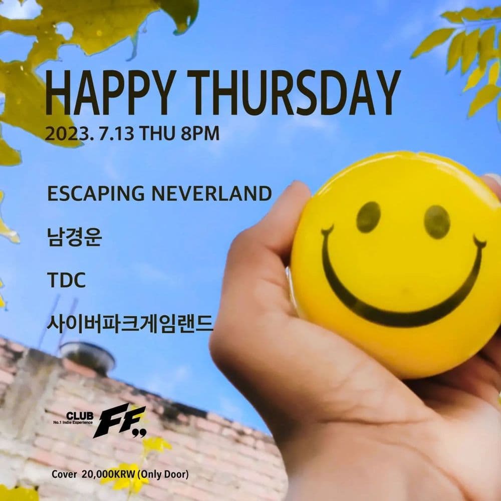 Happy Thursday 공연 포스터