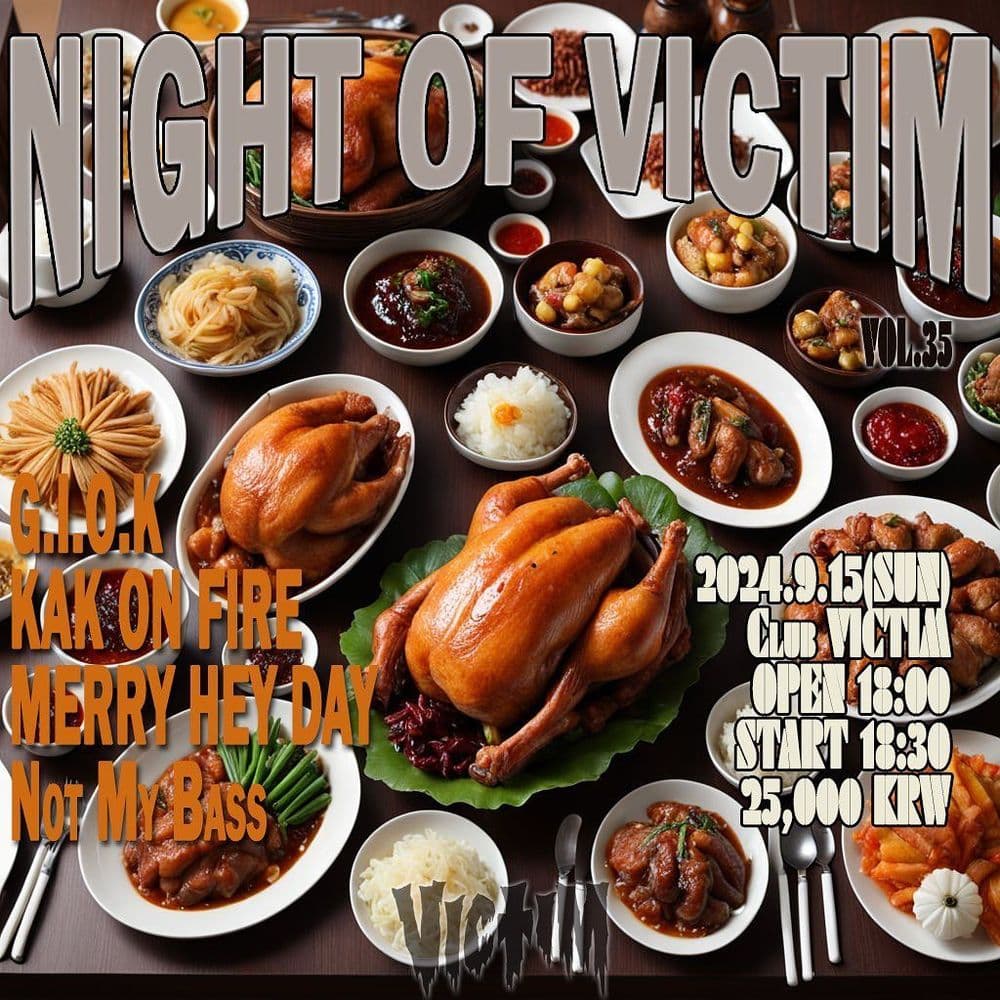 Night Of Victim Vol.35 공연 포스터