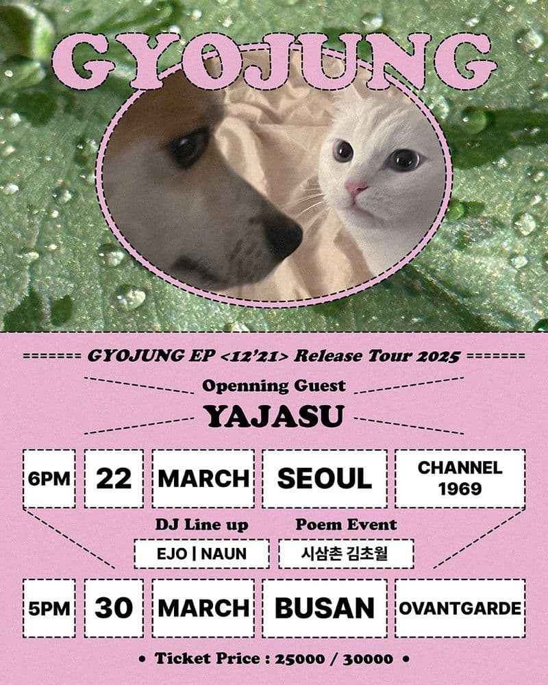 교정EP 12'21 Release Tour 부산 오방가르드  Live poster