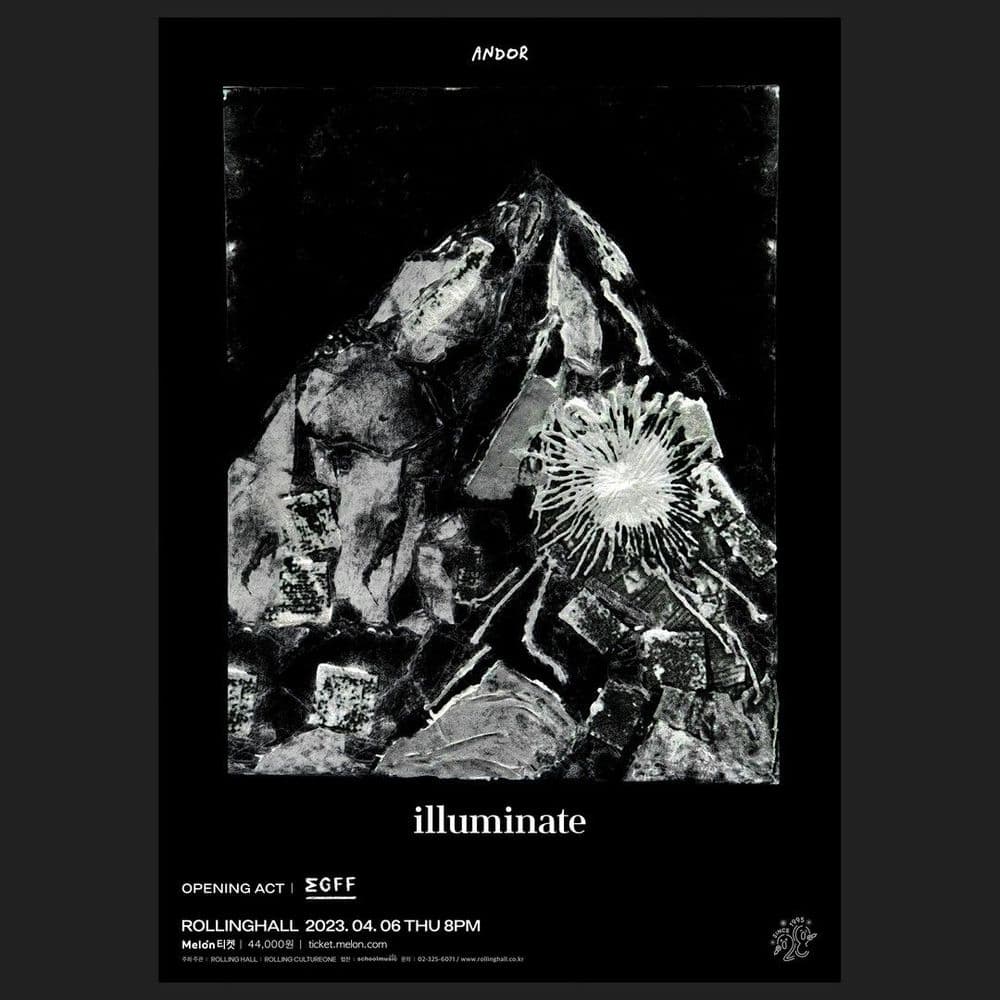 <앤드오어 단독 콘서트 'illuminate' : 롤링 28주년 기념 공연> 공연 포스터