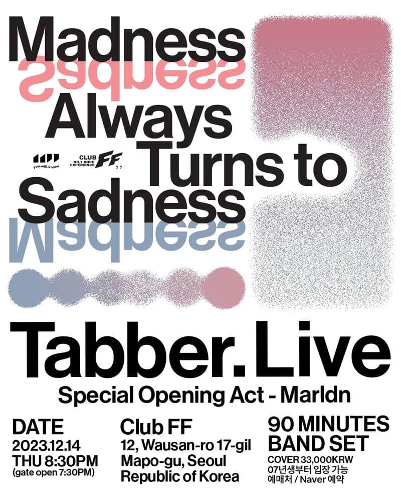 Tabber.Live  공연 포스터