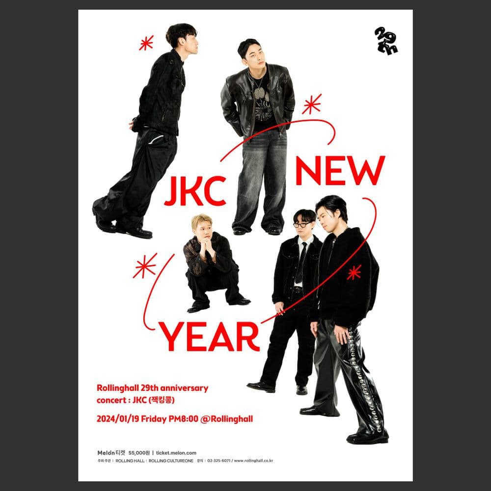 <잭킹콩 단독 콘서트 <JKC NEW YEAR> : 롤링 29주년 기념 공연> 공연 포스터