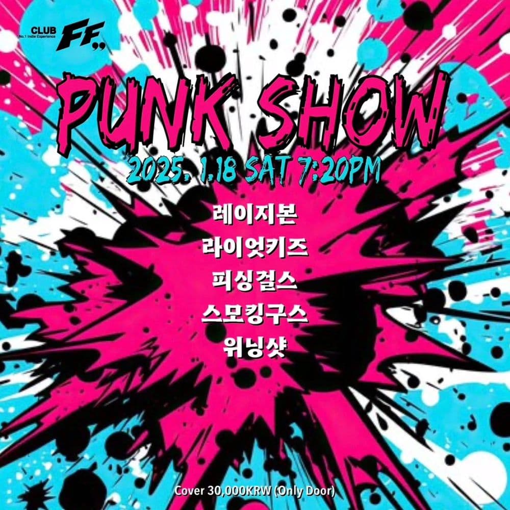 PUNK SHOW 공연 포스터
