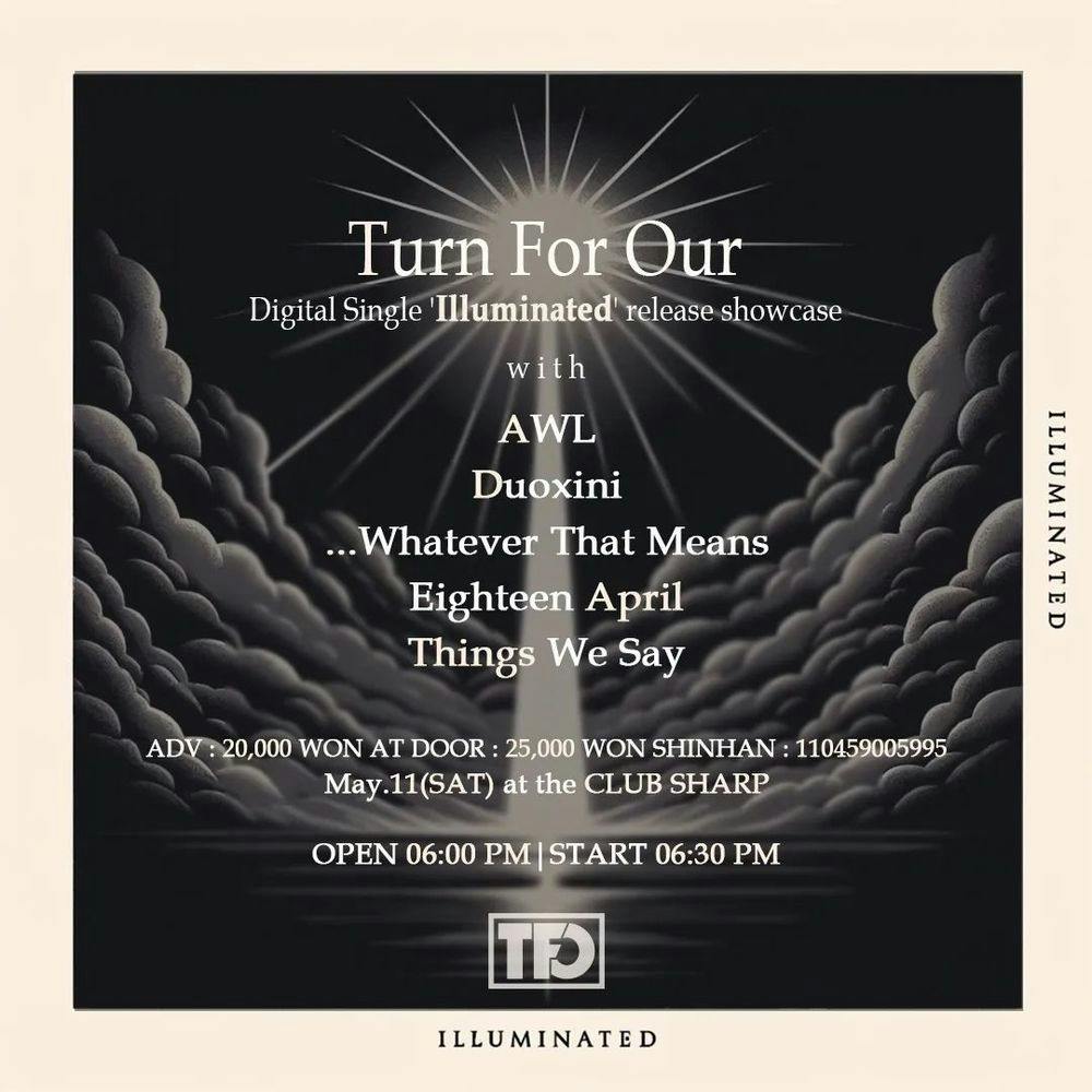 Turn For Our Presents Digital Single 'illuminated' Release Show 공연 포스터