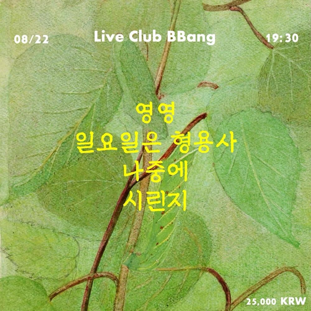 2024년 8월 클럽빵 공연 공연 포스터