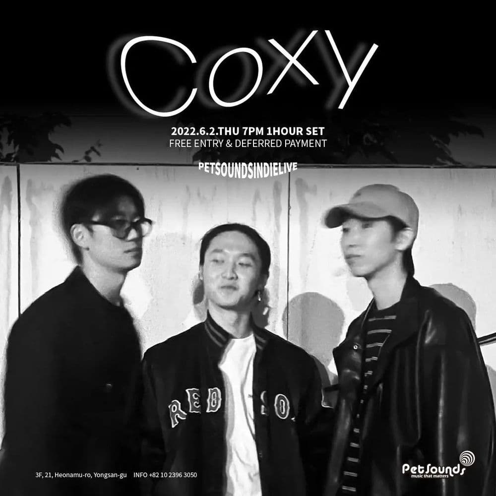 펫사운즈 인디라이브 - COXY 공연 포스터