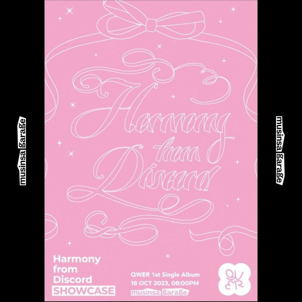 QWER 1st Single Album💿 ‘Harmony from Discord’ Showcase✨ 공연 포스터