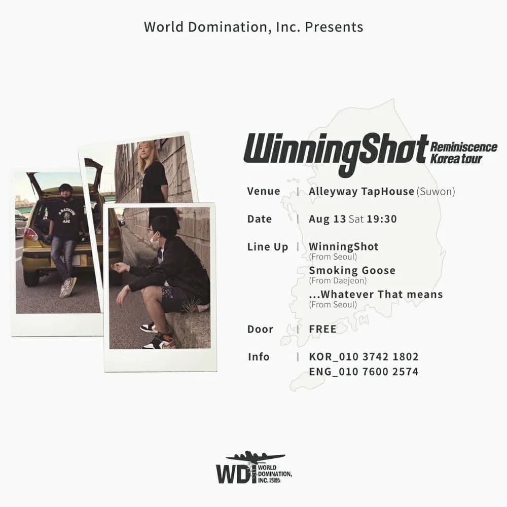  WinningShot Reminiscence Korea Tour-4 at Alleyway TapHouse (Suwon) 공연 포스터