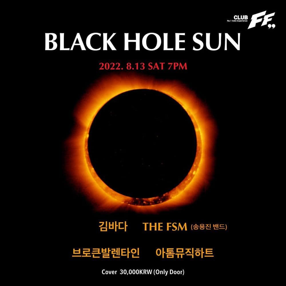 Black Hole Sun 공연 포스터