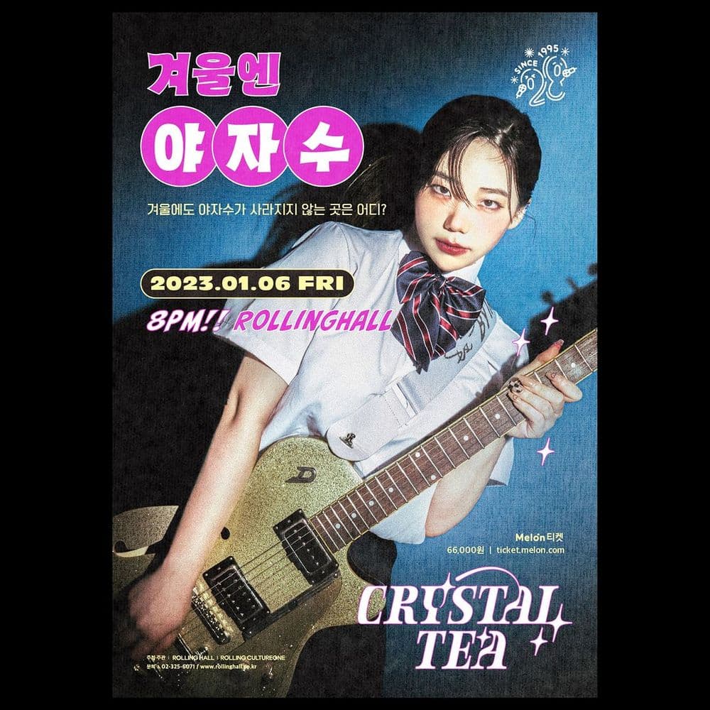 <크리스탈 티 단독 콘서트 '겨울엔 야자수' : 롤링 28주년 기념 공연> 공연 포스터
