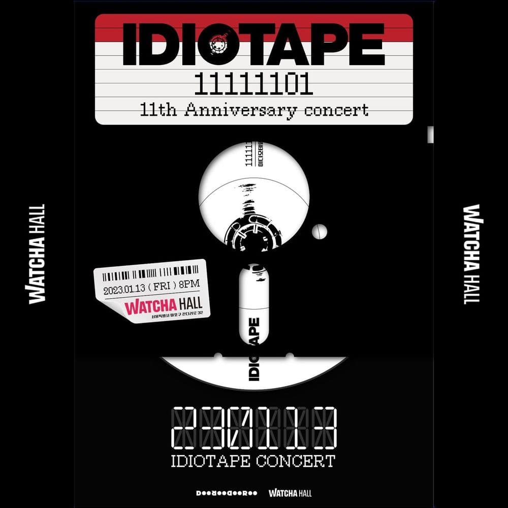 이디오테잎 단독 콘서트 [11111101 11th] 공연 포스터