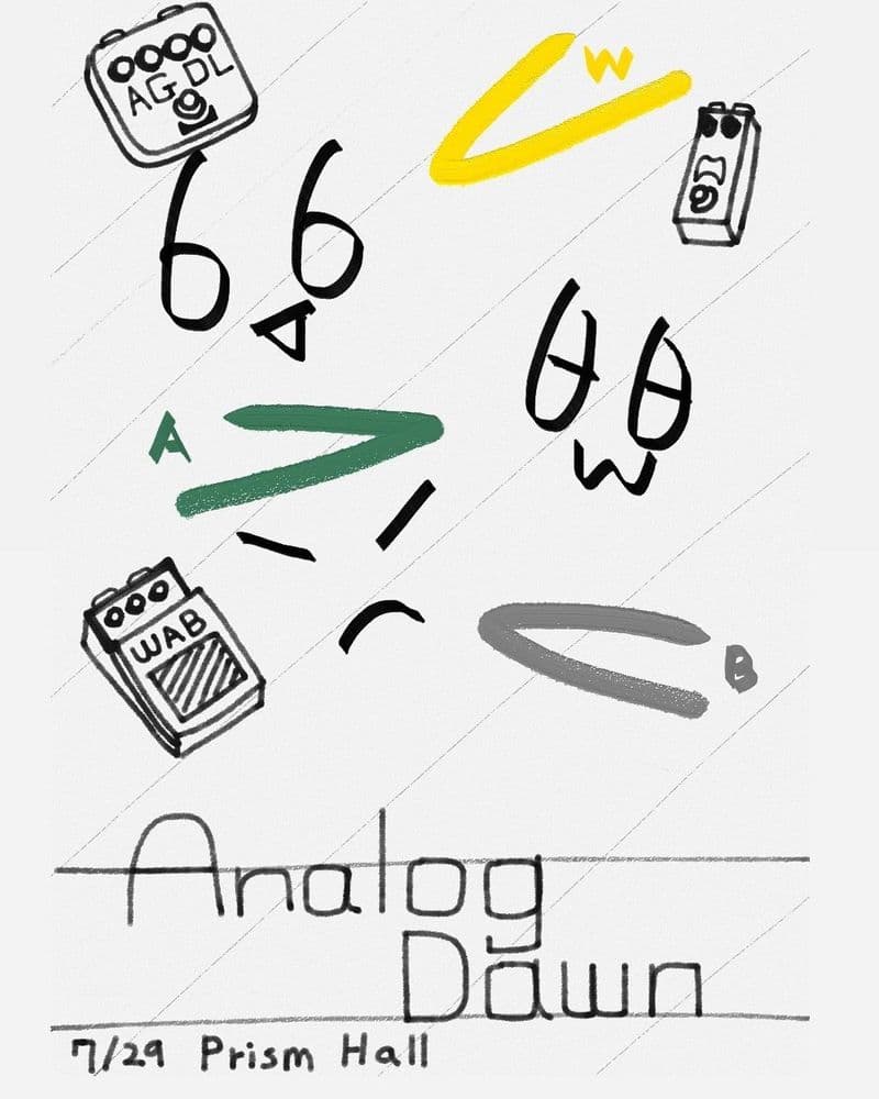 아날로그 던(Analog Dawn) 공연 포스터