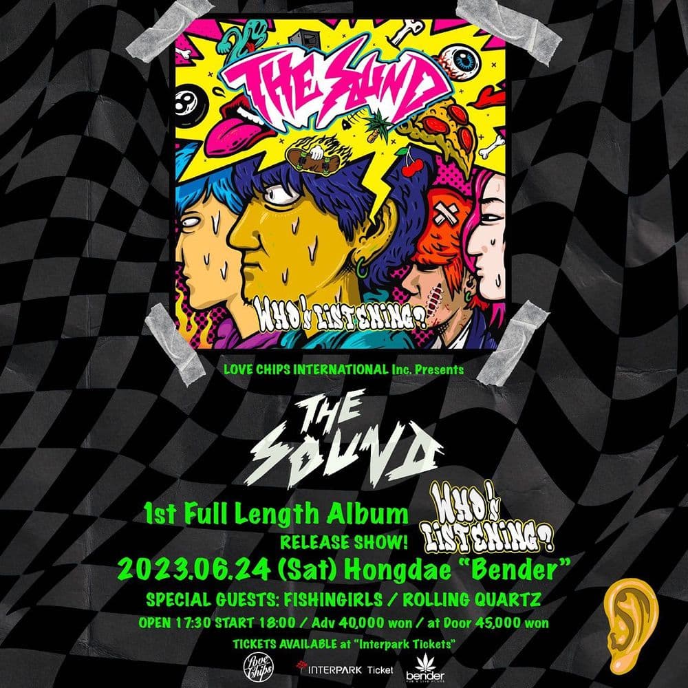 「THE SOUND」 첫 번째 정규 「Who’s Listening?」 발매 기념 공연! 공연 포스터