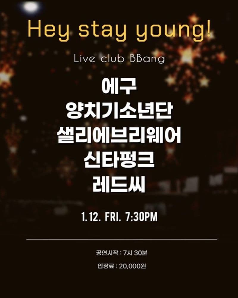 Hey stay young! 공연 포스터