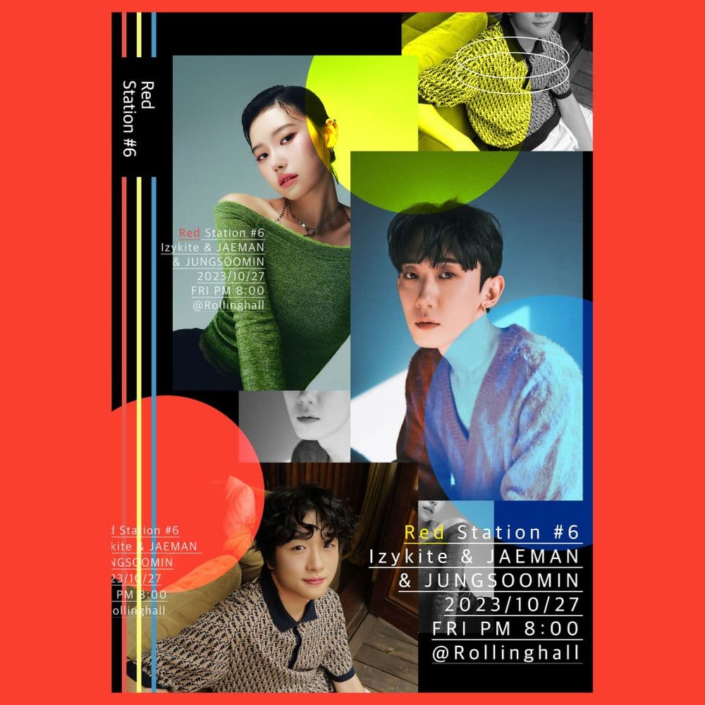 <Izykite & JAEMAN & JUNGSOOMIN : RED STATION#6> 공연 포스터