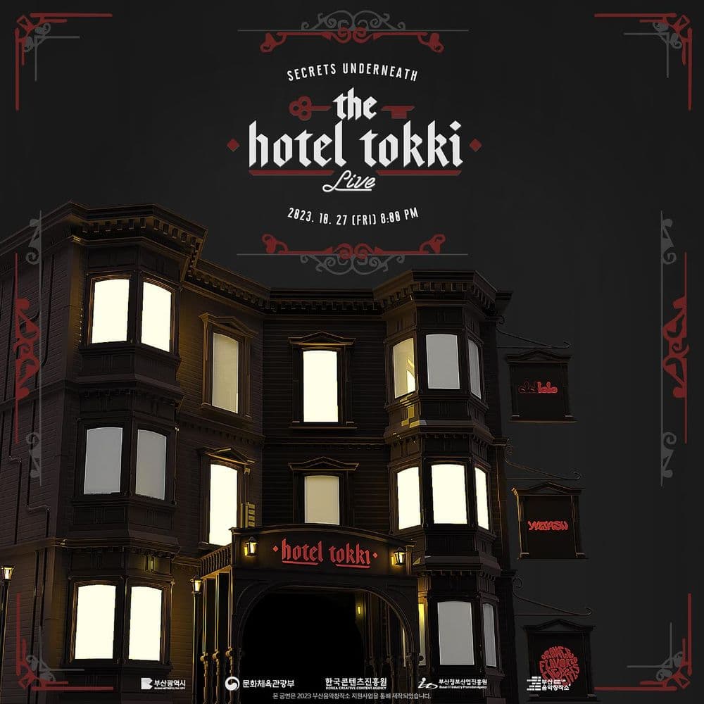  2023 HOTEL TOKKI LIVE 공연 포스터