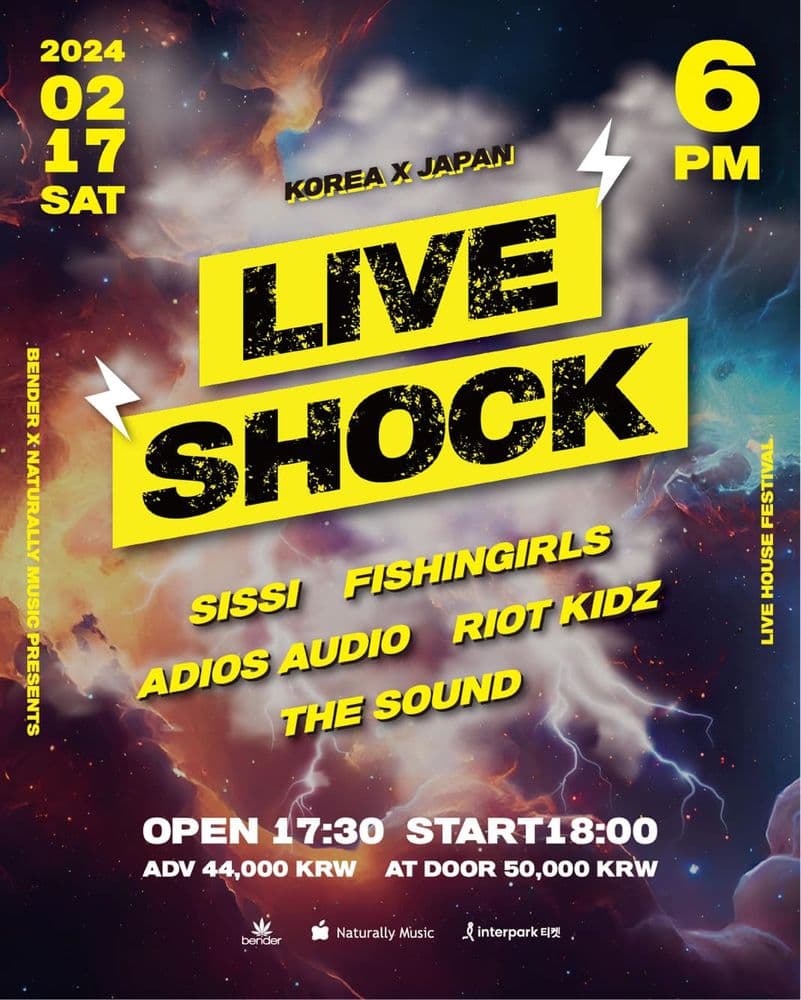 KOREA x JAPAN 「LIVE SHOCK」 공연 포스터