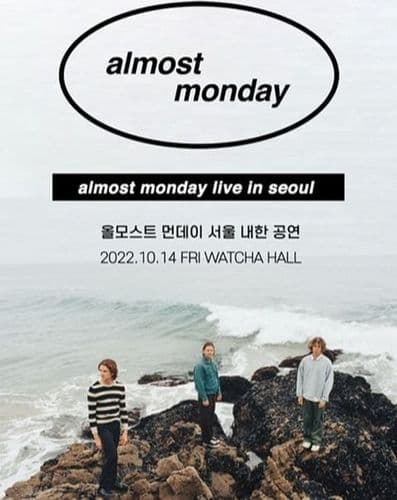 almost Monday Live in Seoul 공연 포스터
