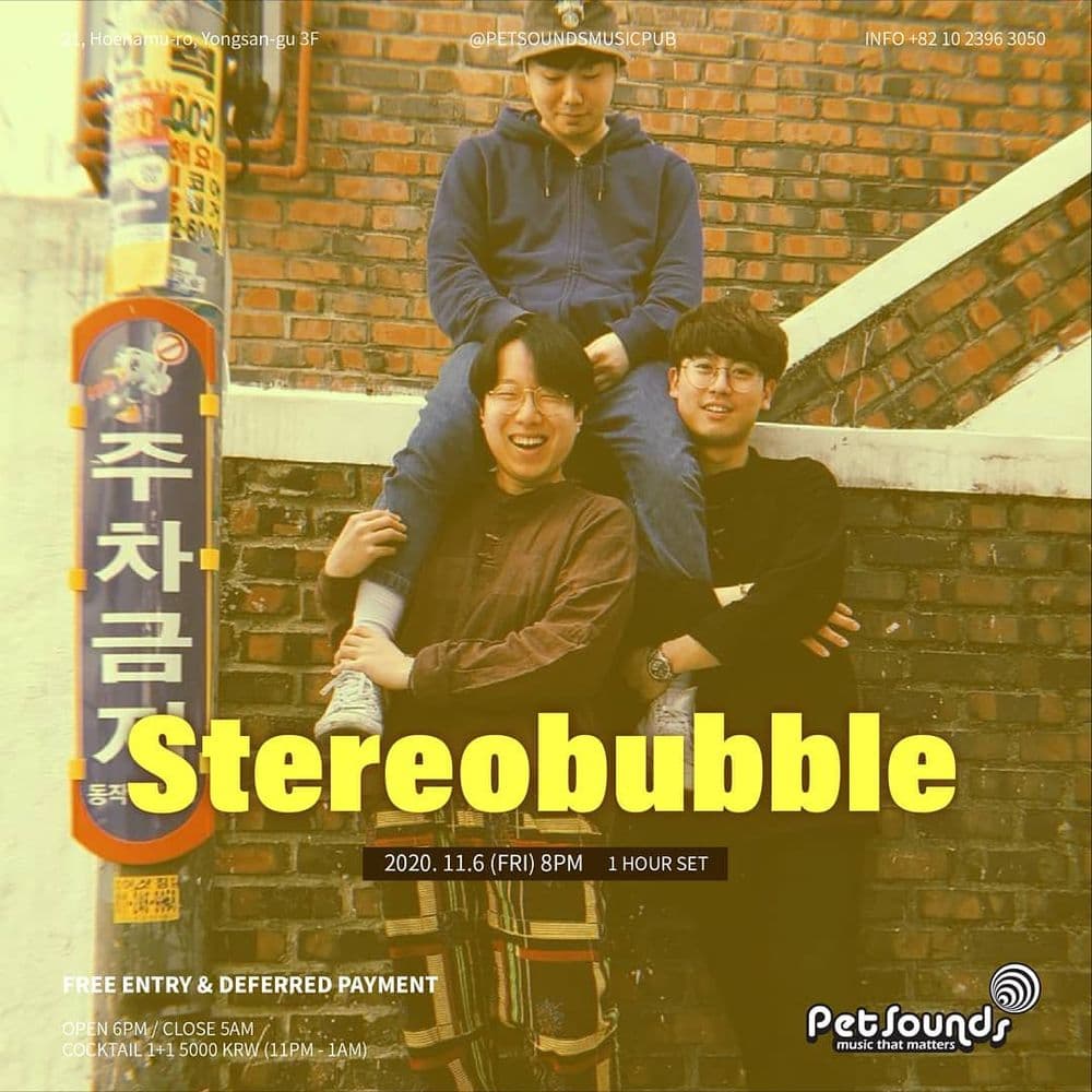 펫사운즈 인디라이브 - 스테레오버블 공연 포스터