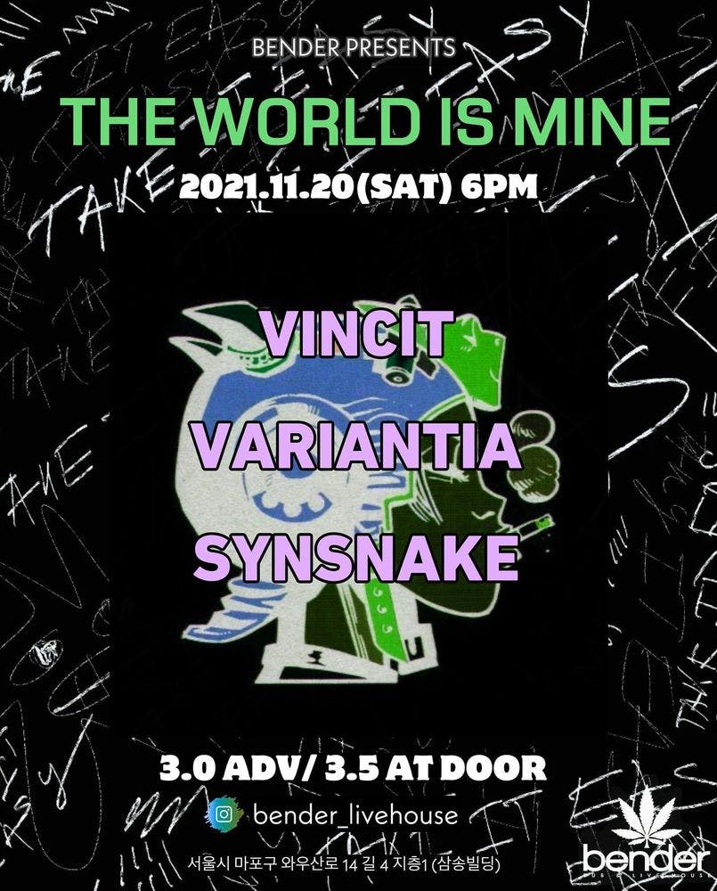 THE WORLD IS MINE Live poster