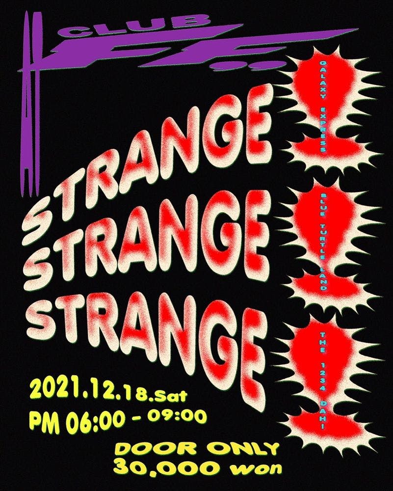 STRANGE! STRANGE! STRANGE! Live poster