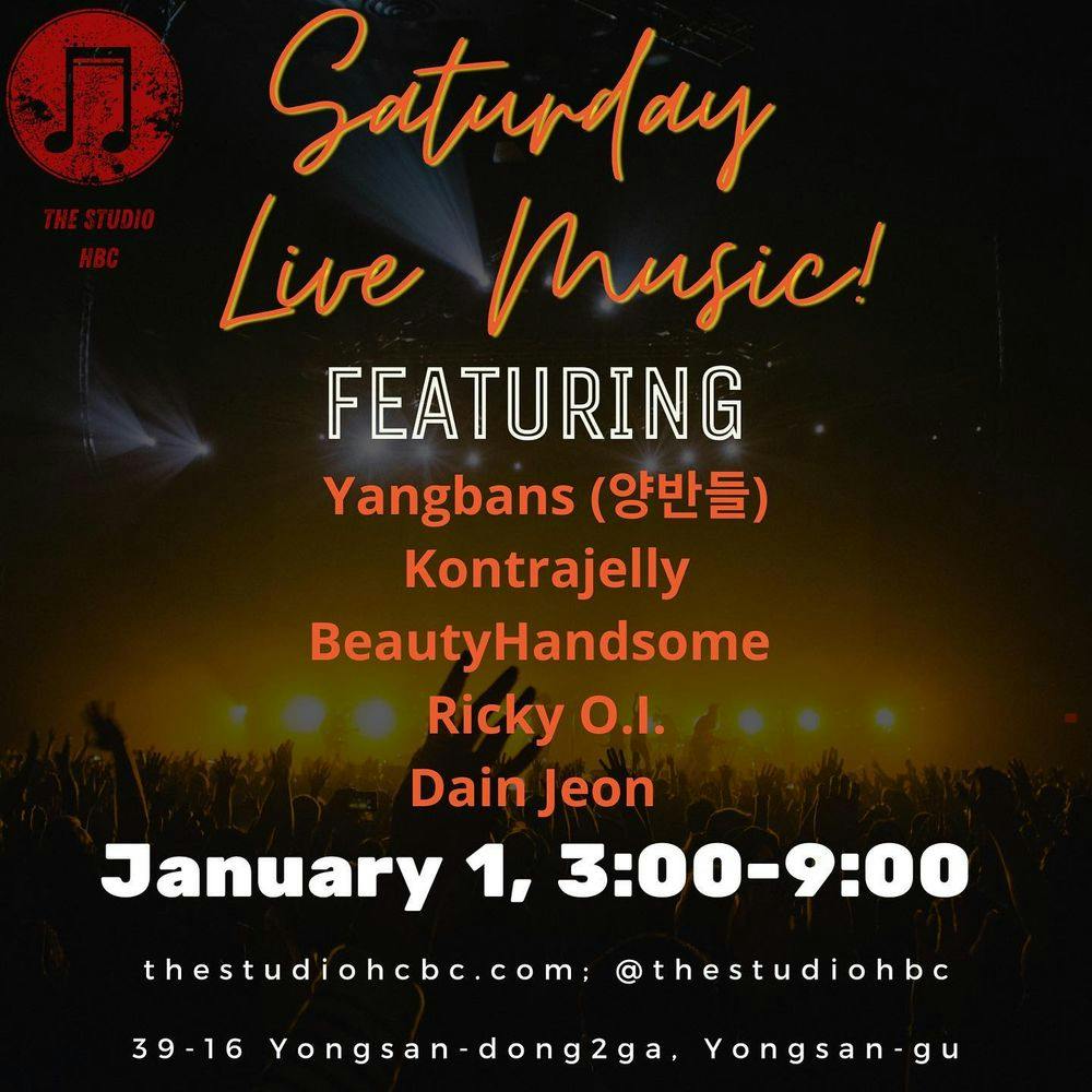 Saturday Live Music 공연 포스터
