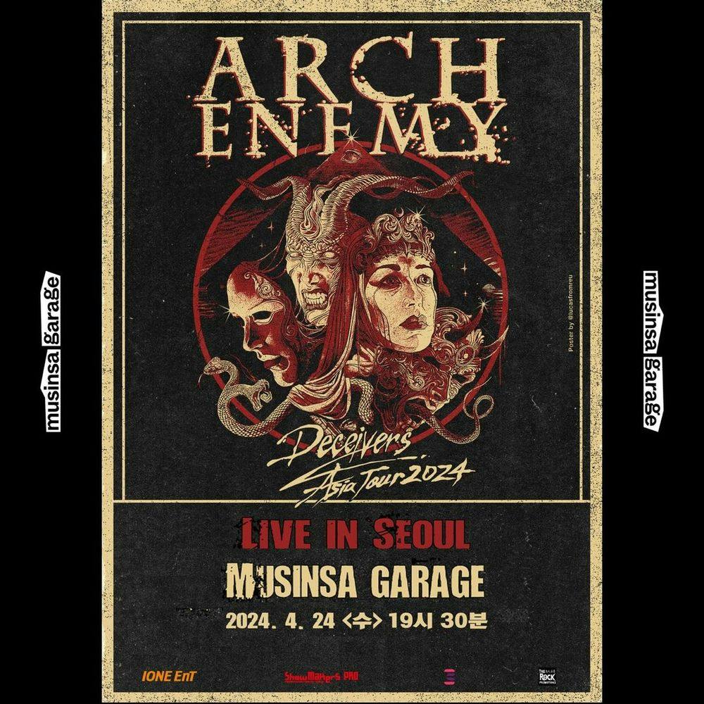 ARCH ENEMY Live in Seoul 공연 포스터