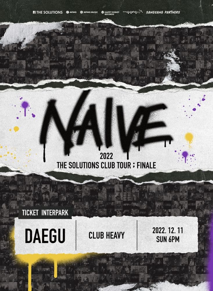 2022 THE SOLUTIONS CLUB TOUR [NAIVE] ; FINALE - 대구 ライブポスター