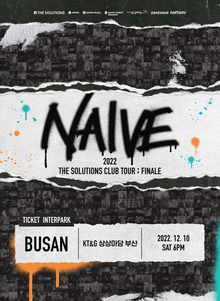 2022 THE SOLUTIONS CLUB TOUR ［NAIVE］ ; FINALE - 부산 Live poster