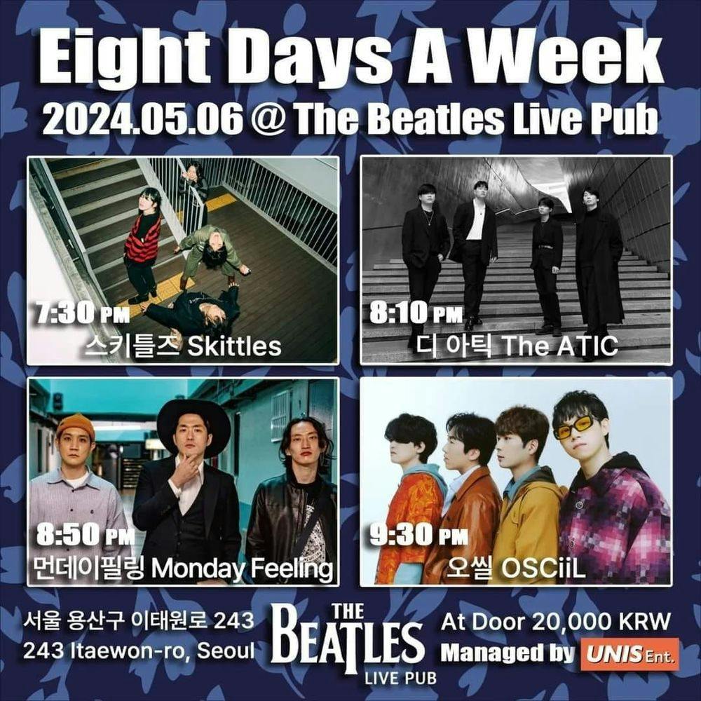 Eight Days A Week ライブポスター