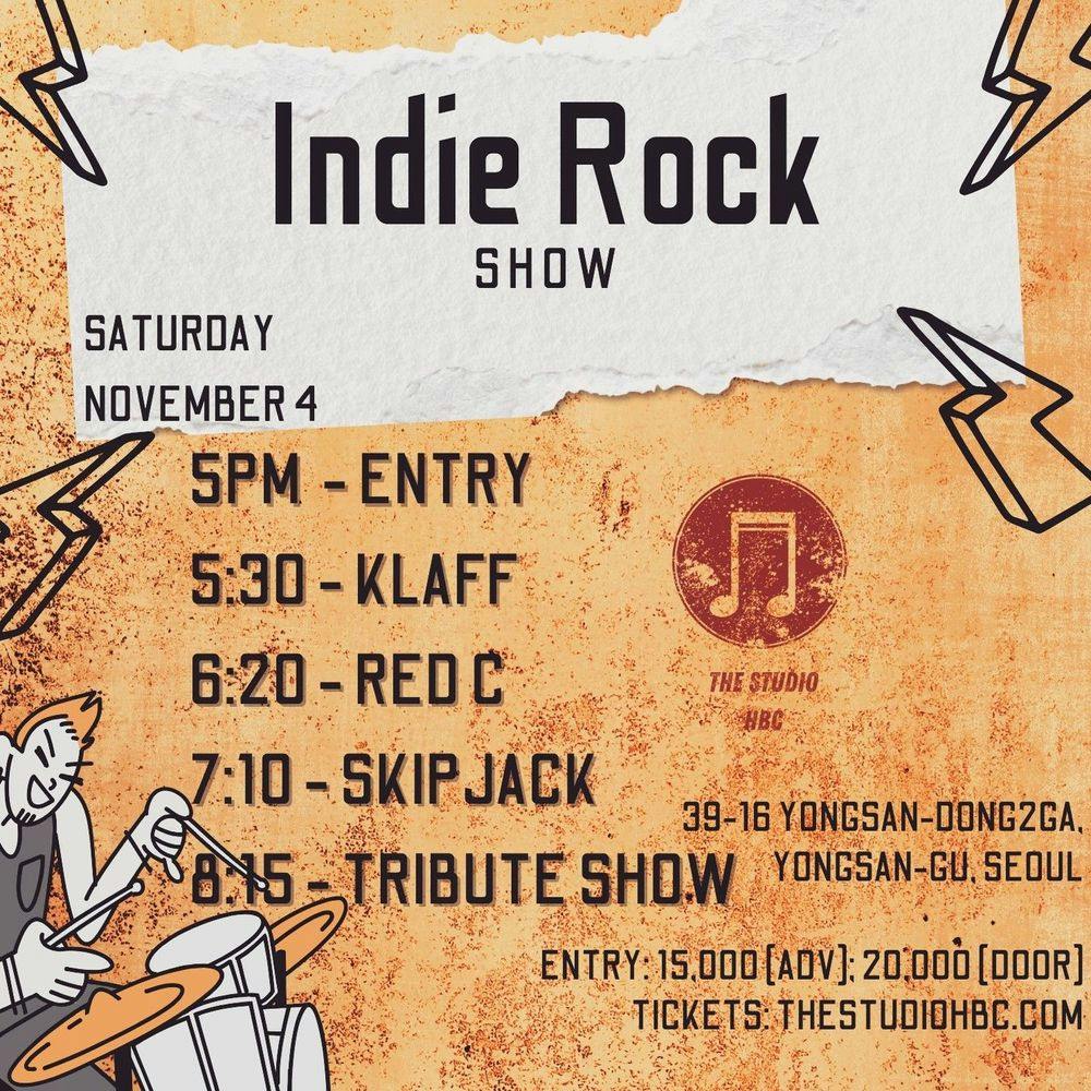 Indie Rock SHOW 공연 포스터