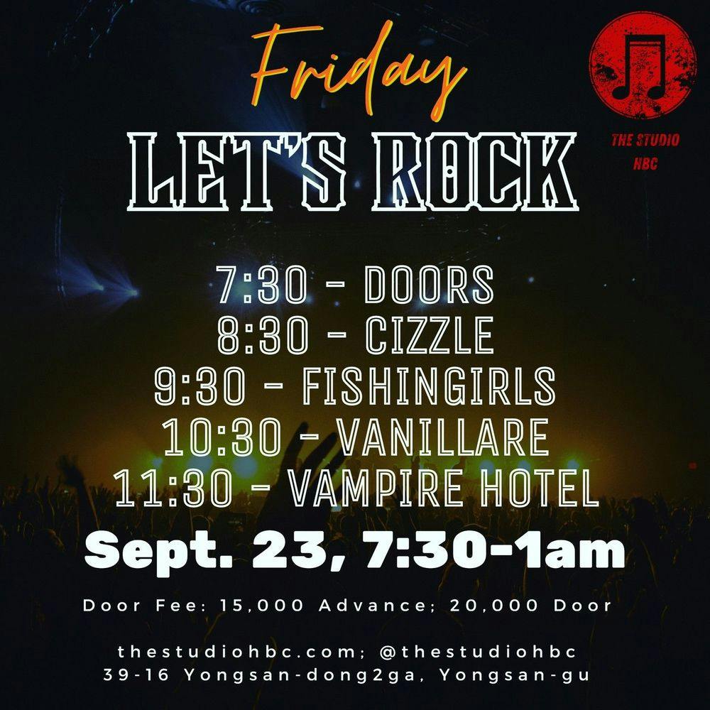 The Studio HBC Rock Concert 공연 포스터