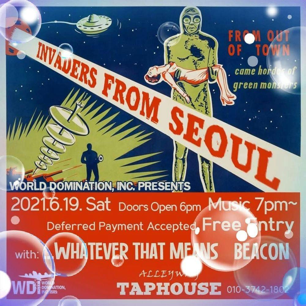 INVADERS FROM SEOUL Live poster