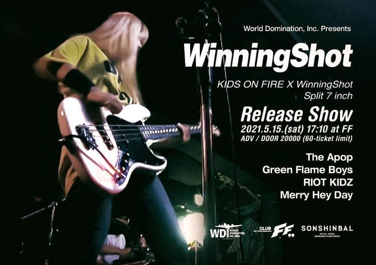 WinningShot Split 7-Inch Release Show 공연 포스터