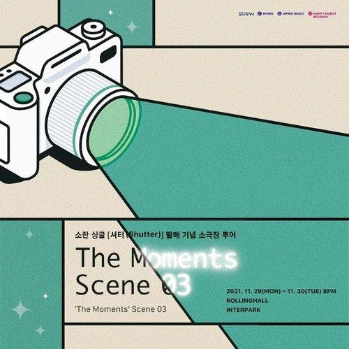 소란 싱글 [셔터 (𝖲𝗁𝗎𝗍𝗍𝖾𝗋)] 발매 기념 소극장 투어 '𝗧𝗵𝗲 𝗠𝗼𝗺𝗲𝗻𝘁𝘀' 𝘚𝘤𝘦𝘯𝘦 03 📸✨ 공연 포스터